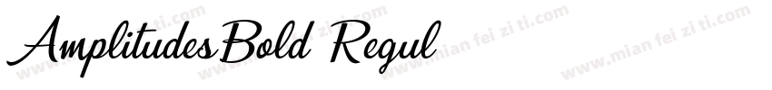 AmplitudesBold Regul字体转换